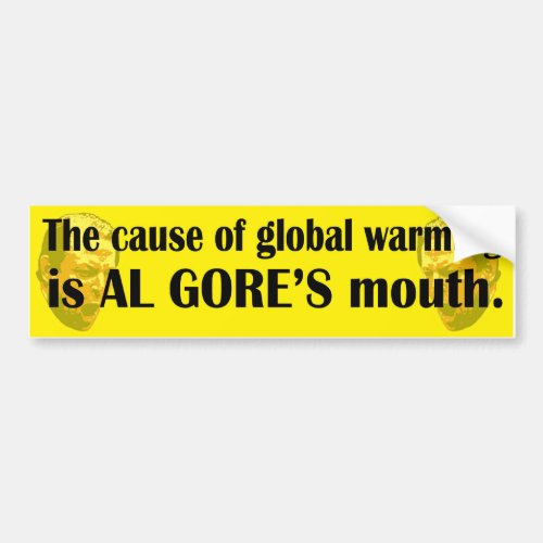 Al Gore Bumper Sticker 1