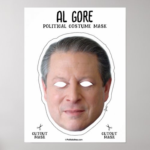 Al Gore Costume Mask Poster