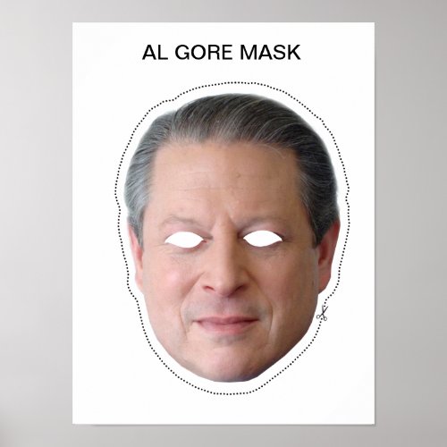 Al Gore Mask Poster