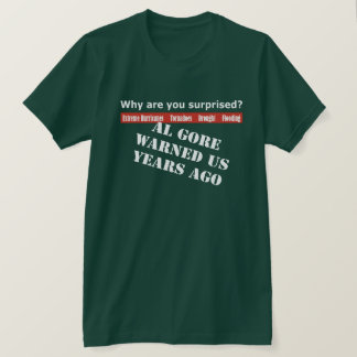 Al Gore Warned Us T-Shirt