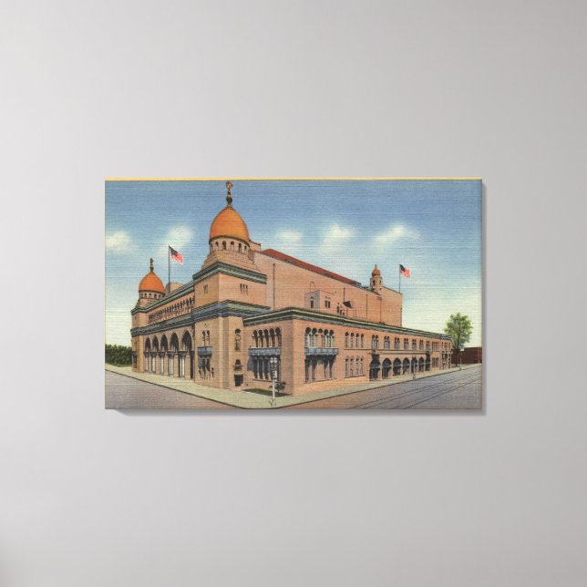 Al Malaikah Temple & Shrine Auditorium Canvas Print (Front)