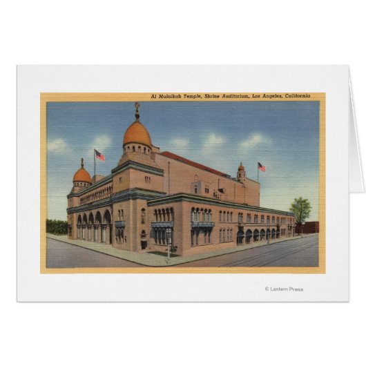 Al Malaikah Temple & Shrine Auditorium Cards (Front Horizontal)