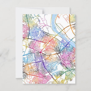Al Mawsil Al Jadidah (Mosul) Iraq City Map Postcard