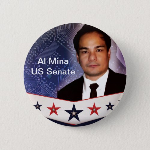 Al Mina US Senate Merchandise Button