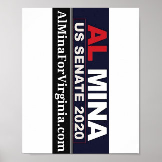 Al Mina US Senate Merchandise Poster