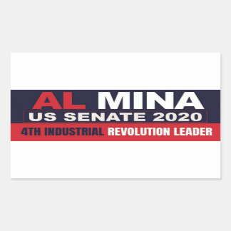 Al Mina US Senate Merchandise Rectangular Sticker