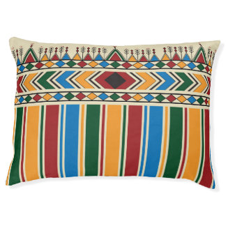 Al-Qatt Al-Asiri inspired geometric pattern. Pet Bed