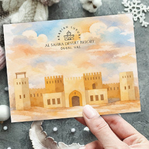 Al Sahra Desert Resort, Dubai Famous Landmark Postcard