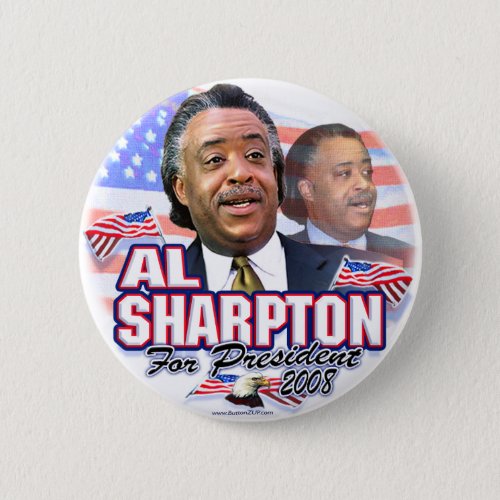 Al Sharpton 08 Button 