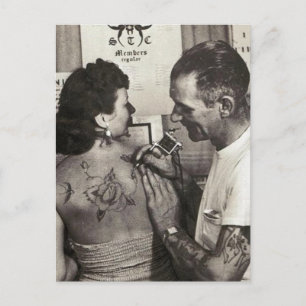 Al Shieferly tattoos Rose Postcard