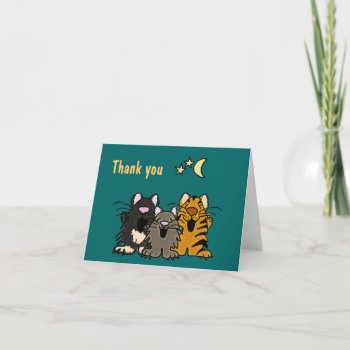 Al-singing Cats Thank You Card by inspirationrocks at Zazzle