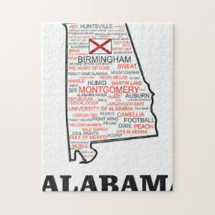 AL WORD STATE JIGSAW PUZZLE