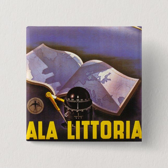 Ala Littoria Button (Front)