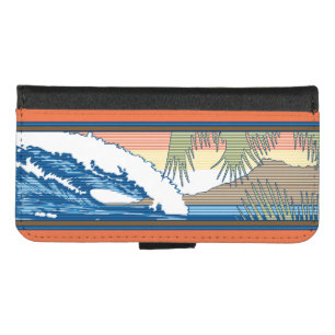 Ala Moana Diamond Head Hawaiian Surf Sign iPhone 8/7 Wallet Case