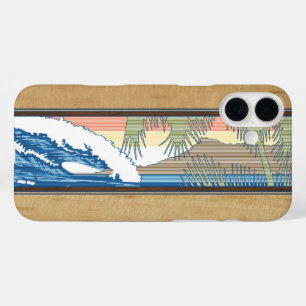 Ala Moana Hawaiian Faux Koa Wood Surf Sign Case-Ma iPhone 16 Plus Case