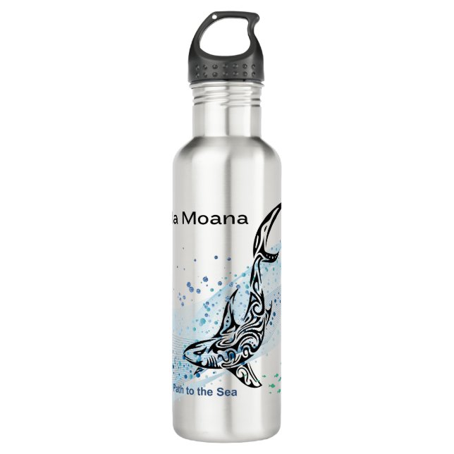 Ala Moana Path to the Sea  Stainless Steel Water Bottle (Front)