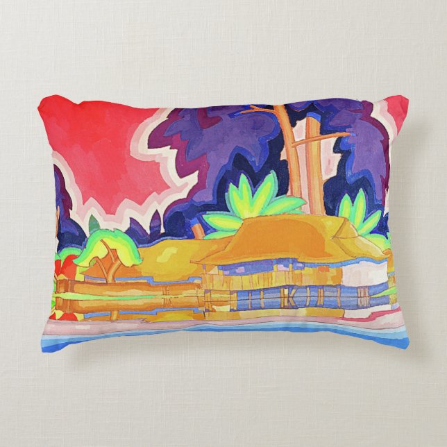 ALA WAI FACE MASK ACCENT PILLOW (Front)