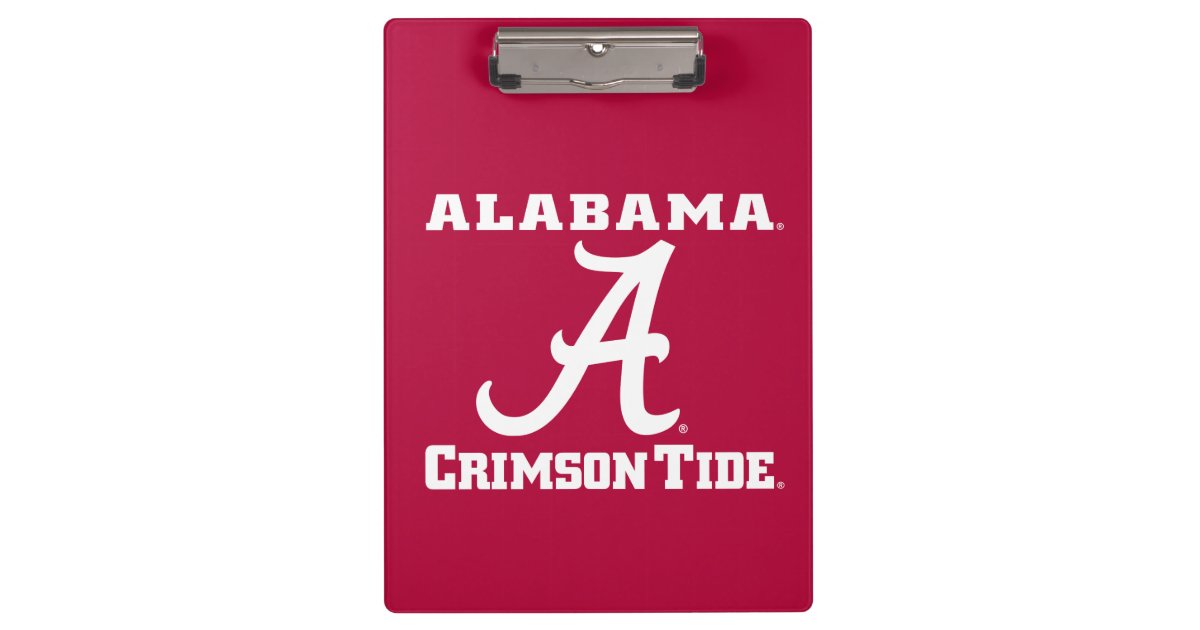 Alabama A Crimson Tide Clipboard | Zazzle