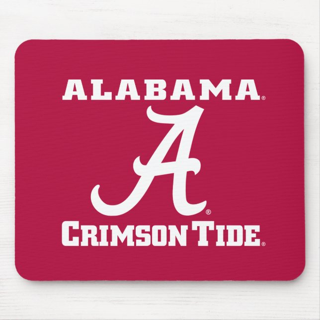 Alabama A Crimson Tide Mouse Pad (Front)