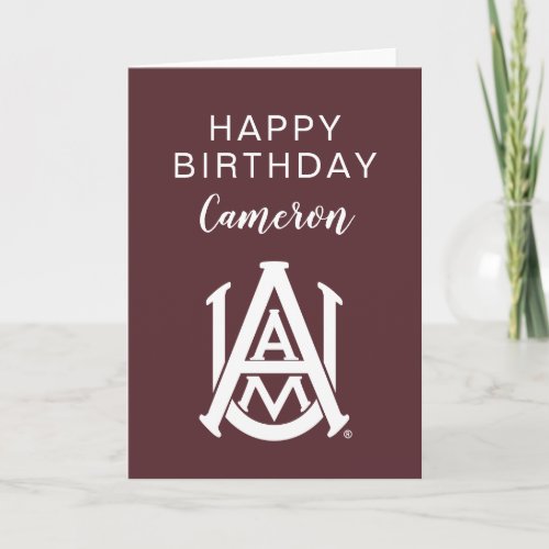 Alabama AM  Birthday Card