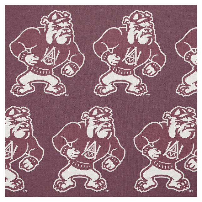 Alabama A&M Bulldog Fabric (Swatch)