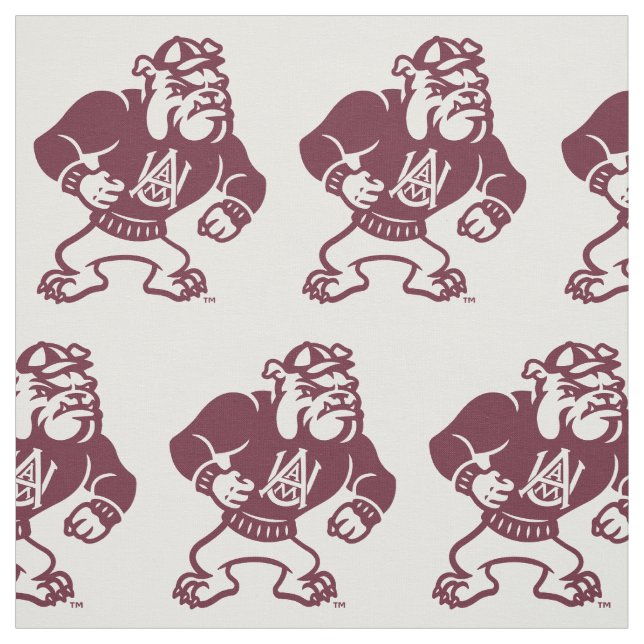 Alabama A&M Bulldog Fabric (Swatch)