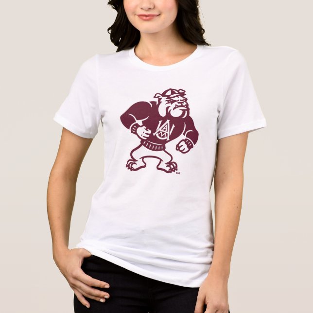 Alabama A&M Bulldog Tri-Blend Shirt (Front)