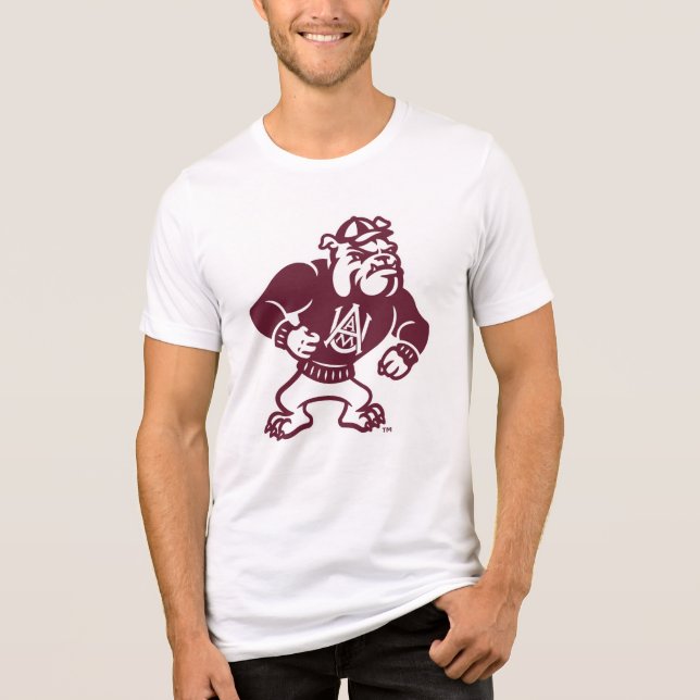 Alabama A&M Bulldog Tri-Blend Shirt (Front)