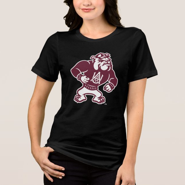 Alabama A&M Bulldog Tri-Blend Shirt (Front)