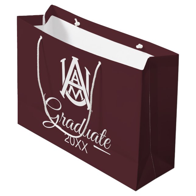 Alabama A&M | Graduation Large Gift Bag (Front Angled)