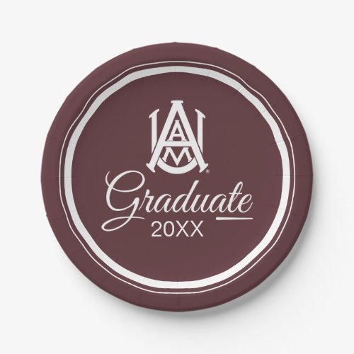 Alabama AM  Graduation Paper Plates