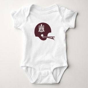 Alabama A&M Helmet Baby Bodysuit