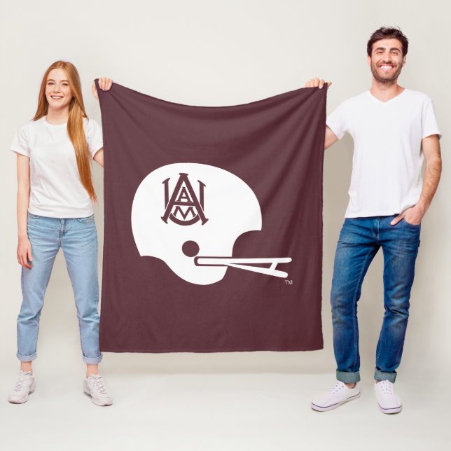 Alabama A&M Helmet Fleece Blanket (In Situ)