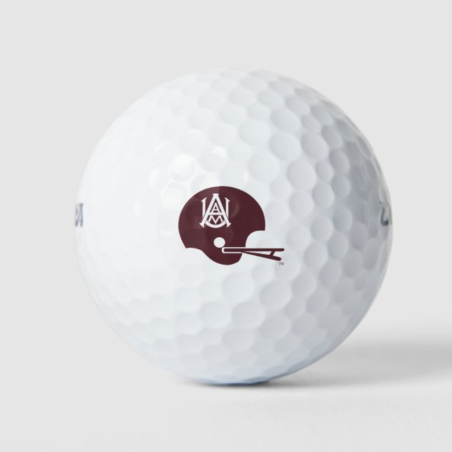 Alabama A&M Helmet Golf Balls (Front)