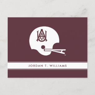 Alabama A&M Helmet Invitation Postcard