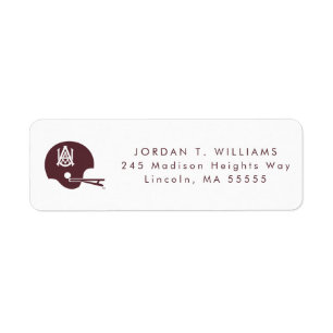 Alabama A&M Helmet Label