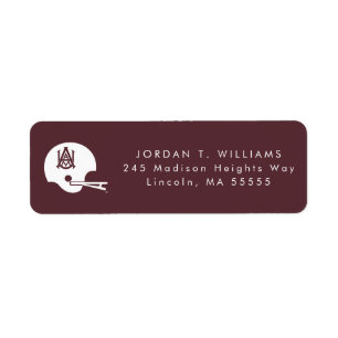 Alabama A&M Helmet Label