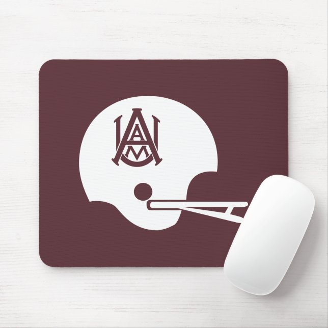 Alabama A&M Helmet Mouse Pad (With Mouse)
