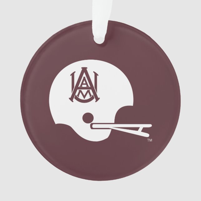 Alabama A&M Helmet Ornament (Front)