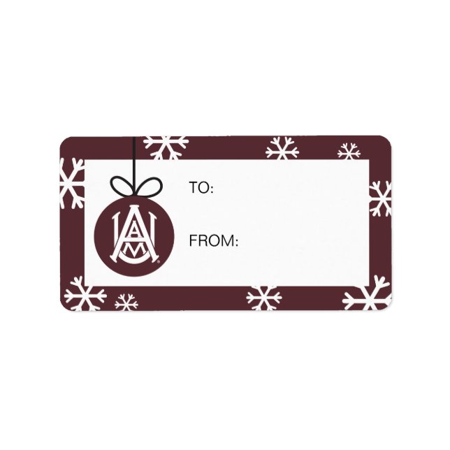 Alabama A&M | Holiday Label (Front)