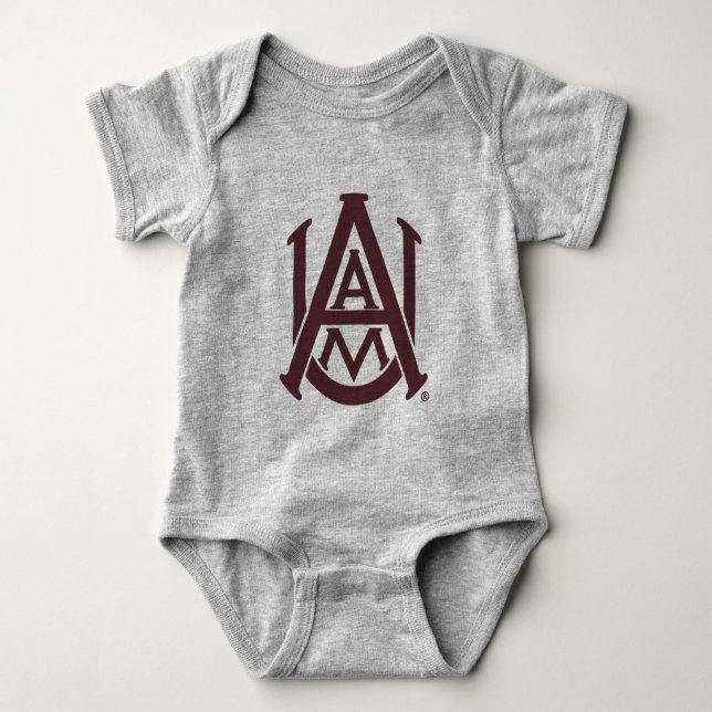 Alabama A&M Logo Baby Bodysuit (Front)
