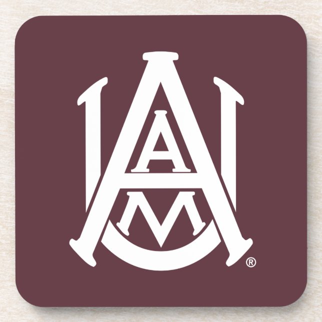 Alabama A&M Logo Beverage Coaster (Front)