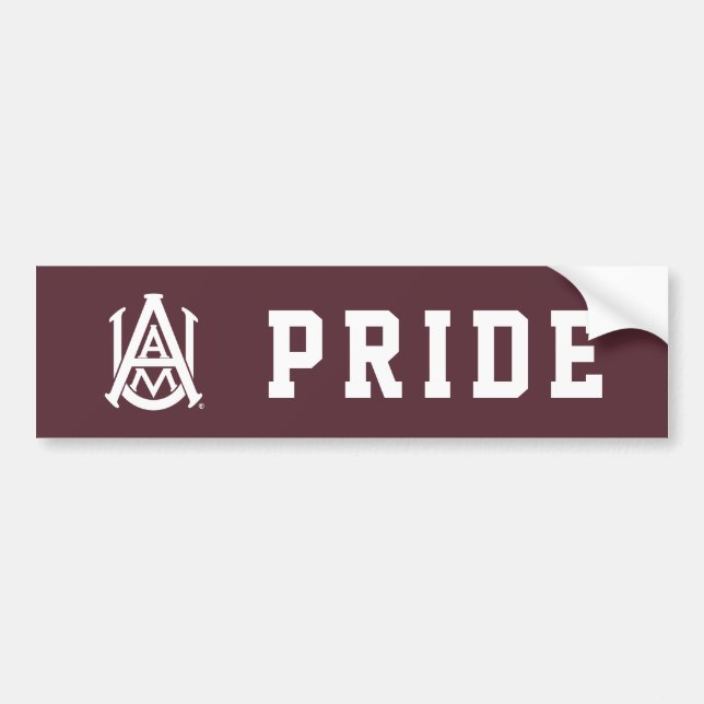 Alabama A&M Logo Bumper Sticker (Front)