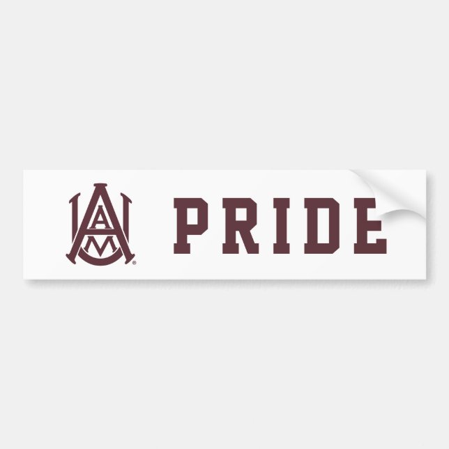 Alabama A&M Logo Bumper Sticker (Front)