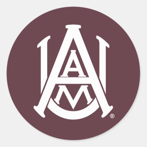 Alabama AM Logo Classic Round Sticker