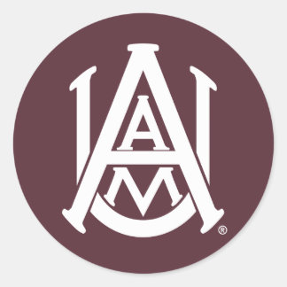 Alabama A&M Logo Classic Round Sticker