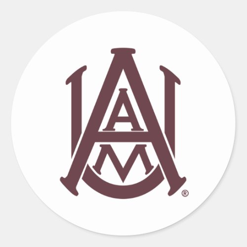 Alabama AM Logo Classic Round Sticker