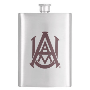 Alabama A&M Logo Flask