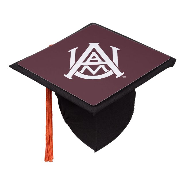 Alabama A&M Logo Graduation Cap Topper (Angled)