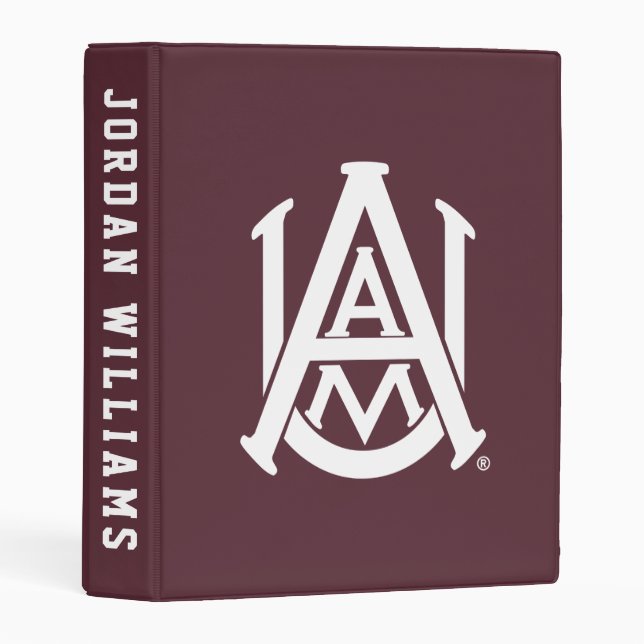 Alabama A&M Logo Mini Binder (Front/Spine)